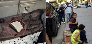 Trafikte yol verme kavgası dehşete düşürdü: Camı taşla kırıp ailesinin gözü önünde darbettiler