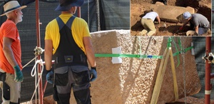 3 metre derinlikte bulunan 5 tonluk mühürlü lahitten bakın ne çıktı