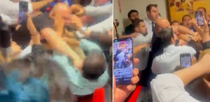 Menderes Belediye başkanvekili seçiminde yumruklu kavga