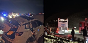 Erzincan’da yolcu otobüsü kaza yaptı: 1’i ağır 7 kişi yaralandı
