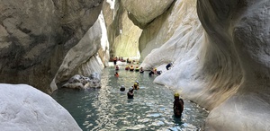 Göynük Kanyonu, Antalya’nın sıcağından bunalan macera tutkunlarını ağırlıyor