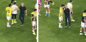 Maç sonuna damga vuran görüntü Uzun uzun konuştular