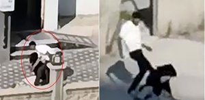 Tartıştığı kadına dakikalarca kabusu yaşatan saldırgan gözaltına alındı