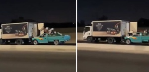Seyir halindeki kamyondan ürünleri çalıp kaçtılar