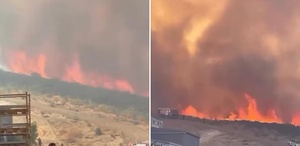 Bursa’da yangın paniği: Alevler ormana sıçradı, helikopterler hemen havalandı