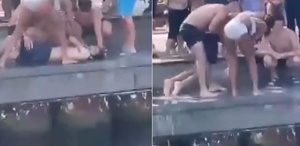 Bebek Sahili’nde boğulma tehlikesi geçiren kadını çevredekiler kurtardı
