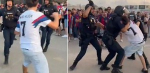 Polisler taraftarı copladı, ülke karıştı