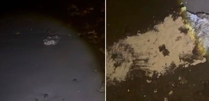 Sahile vuran çuvallar panik yarattı Ekipler ne olduğunu anlayamadı