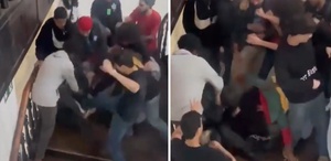Giydiği tişört nedeniyle tekme tokat dövüldü