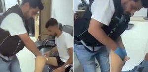Suriyeli şahsın protez bacağından çıkanlar akıllara durgunluk verdi