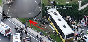 2 kişinin öldüğü İETT otobüsü kazası araç içi kamerasında