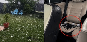 Fransa’yı fırtına vurdu, tenis toplu büyüklüğünde dolu yağdı