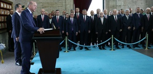 Cumhurbaşkanı Erdoğan ve devlet erkanı Anıtkabir’de Atatürk’ün huzurunda Netanyahu’ya mesaj