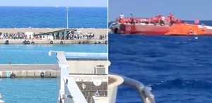 KKTC’nin Girne açıklarında 267 kişiyi taşıyan yolcu gemisi battı