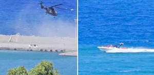 Girne açıklarında batan gemide kurtarma çalışmaları sürüyor: Zamanla yarış kamerada