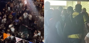 Poizi konserinde ortalık bir anda karıştı Tekme ve yumruklar havada uçuştu