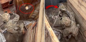 Tatbikatta tehlikeli anlar El bombası atıldı, askerler kapıda sıkıştı
