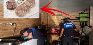 Kavurma imalathanesinde mide bulandıran manzara