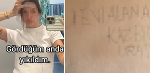 Müşteri götürdüğü evin duvarındaki yazıyı gören emlakçı yıkıldı