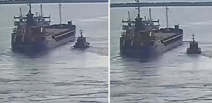 Tuğberk İmamoğlu gemisinin İskenderun’dan ayrıldığı anların görüntüsü ortaya çıktı