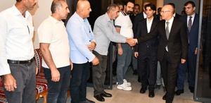 Bakan Şimşek, spor salonu yangınında hayatını kaybeden yeğeninin taziyesine katıldı