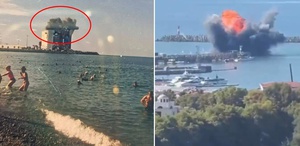 Turizm kentine bomba yağdı Bölgeden gelen görüntüler korkunç