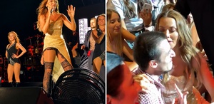 Hadise’den Konserde Sürpriz Hareket Sahneden İnip Hayranını Öptü