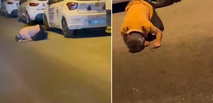 Gece yarısı yolun ortasında gördüler Arabayı bırakıp yanına koştular