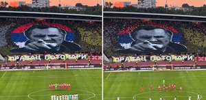 Sırbistan’da skandal Kızılyıldız tribünlerinden “Bosna Kasabı” Mladiç’e özel koreografi