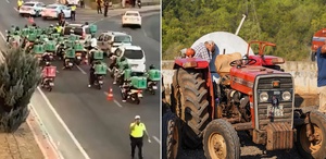 Alevlerin karşısında tek yürek oldular Kimi traktörle kimi motosikletle koştu
