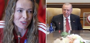 Cumhurbaşkanı Erdoğan ile Eda Erdem arasında gülümseten diyalog