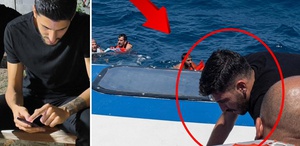 Gemi faciasında insanları böyle kurtarmaya çalıştı Görüntüler günler sonra ortaya çıktı
