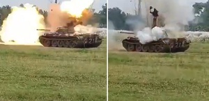 Tatbikatta facia Tank patladı, 2 asker feci şekilde can verdi
