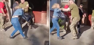 Askere gitmemek için kaçtı Araya giren kadın kendini yerde buldu