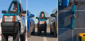 Dünyanın en dar otomobili görenleri şaşkına çevirdi Sadece 50,20 cm