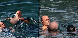 Kız Kulesi sahilinde can pazarı Dalgıç son anda kurtarıldı