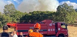Konya Meram’da orman yangınına 20 araç ve 1 helikopterle müdahale ediliyor