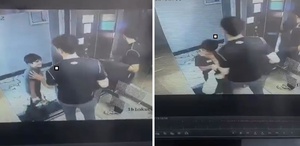 Asansörde otizmli çocuğa vicdansız saldırı
