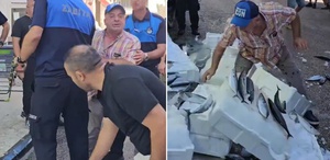 Zabıta uyardı, esnaf çılgına döndü Balıkları tek tek yere fırlattı