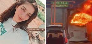 Yanan yolcu otobüsünde baba herkesi kurtardı, kızını kurtaramadı