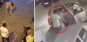 Doğum günü pastası canından ediyordu Ölümle burun buruna geldiği anlar kamerada