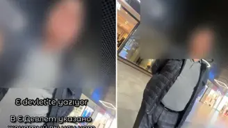 Yabancı kadını dakikalarca takip etti! 