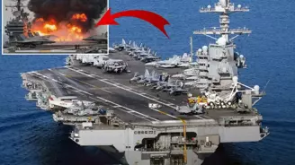 Yangın 30 saat sürmüştü! ABD nin dev gemisinin nerede oldu ortaya çıktı