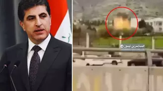 Neçirvan Barzani nin konutuna saldırı! Duhok taki ev, dronların hedefi oldu