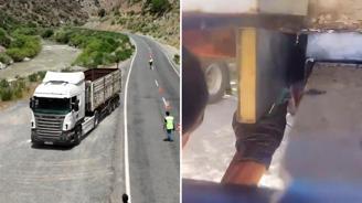 Tırın dorsesine gizlenmiş 66 kilo uyuşturucu madde ele geçirildi