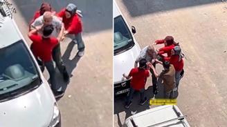 Hırsızlık yaptığı iddia edilen yaşlı adam kaçmasın diye her şeyi yaptılar