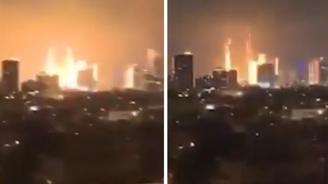 İran dan 2. saldırı! Fırlatılan füze Tel Aviv e böyle düştü
