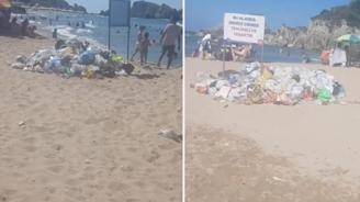 İstanbul un meşhur plajı çöplerden geçilmiyor