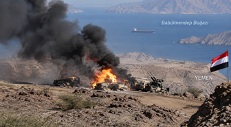 Yemen'de Amalika Tugayları Kehbub'da 5 Husi aracını hedef aldı; araçlardakiler öldü