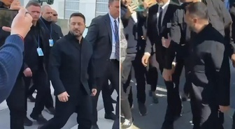 Zelenski'den Rus gazetecinin ısrarlı sorusuna küfürlü yanıt: Füzeyle...